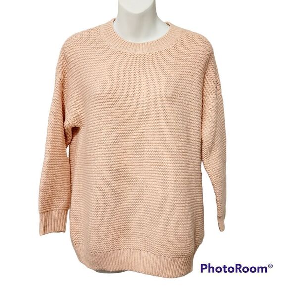 2/$20 Forever 21 pink with black ribbon sweater - Picture 1 of 4